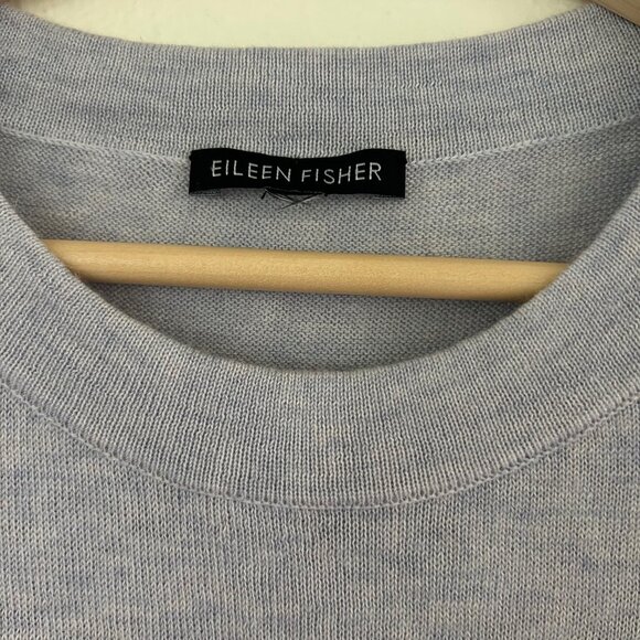 Eileen Fisher Sweater Wool Alpaca Blend Women Minimalist Sleeveless Washable - Picture 7 of 9